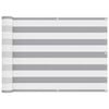 vidaXL Balcony Screen Light Grey and White 75 x 400 cm