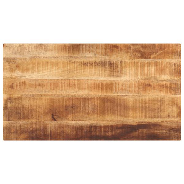 vidaXL Table Top 110x50x3.8 cm Rectangular Solid Wood Rough Mango