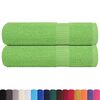 vidaXL Shower Towels "FROGN" 2 pcs Apple Green 70x140 cm 360 gsm