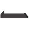 vidaXL Floating Shelf Wall-mounted 2 pcs Black 60 x 18 x 2.5 cm Steel
