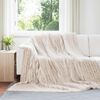 vidaXL Throw Blankets 6 pcs Beige 270 x 240 cm Fleece