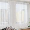vidaXL Lace Curtain with Curtains Floral White 280 x 500 cm Polyester