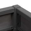 vidaXL Garden Planter Anthracite 36 x 36 x 35 cm Polypropylene