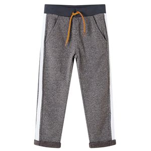 vidaXL Kids'Sweatpants Dark Grey Melange 116