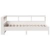 vidaXL Bookcase Bed without Mattress White 90x190 cm Solid Wood Pine
