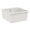 vidaXL Sink White 430 x 460 mm 80% Quartz and 20% Resin