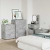 vidaXL Storage Cabinet Concrete Grey 60 x 48 x 81 cm Engineered Wood