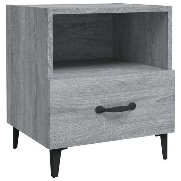 vidaXL Bedside Cabinets 2 pcs Grey Sonoma Engineered Wood