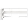 vidaXL Bookcase Headboard L-Shaped White 90 cm Solid Wood Pine
