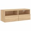vidaXL TV Wall Cabinet Sonoma Oak 80x30x30 cm Engineered Wood