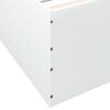 vidaXL Bed Frame without Mattress White 150x200 cm King Size