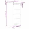 vidaXL Sliding Door ORKDAL Natural 86 x 211 cm