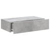 vidaXL TV Cabinet with LED Lights Concrete Grey 60x35x15.5 cm