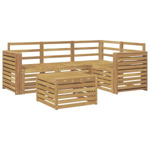 vidaXL Outdoor Sofa Set 5 pcs White Solid Acacia Wood