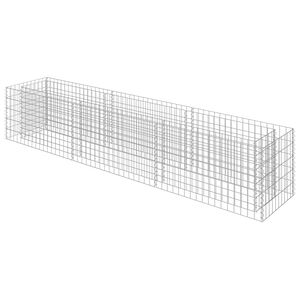 vidaXL Gabion Raised Bed Galvanised Steel 270x50x50 cm