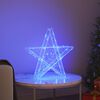 vidaXL 3D Star with 50 LEDs Blue 55 x 53.5 x 10 cm Acrylic
