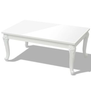 vidaXL Coffee Table 100x60x42 cm High Gloss White