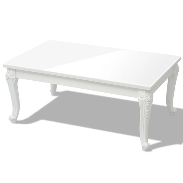 vidaXL Coffee Table 100x60x42 cm High Gloss White