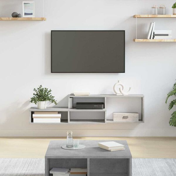 vidaXL Wall TV Stand 120 x 25 x 28.5 cm Engineered Wood