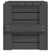 vidaXL Storage Box Grey 58x40.5x42 cm Solid Wood Pine