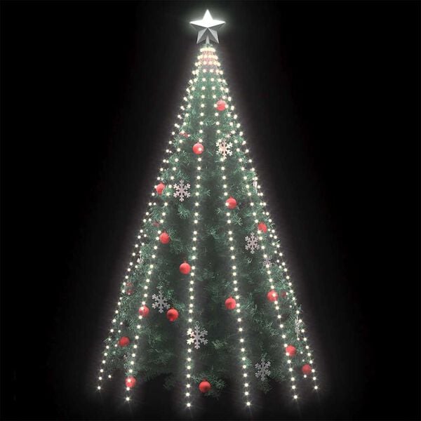 vidaXL Tree Lights with 500 LEDs Cold White 500 cm Indoor Outdoor