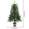 vidaXL Christmas Tree with 150 LEDs with Stand Green 90 cm PE