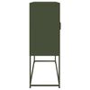 vidaXL Highboard Olive Green 100.5x39x107 cm Steel