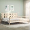 vidaXL Bed Frame without Mattress Super King Size Solid Wood
