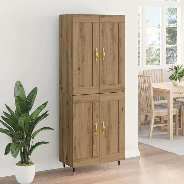 vidaXL Highboard Artisan Oak 69.5 x 34 x 90 cm Engineered Wood