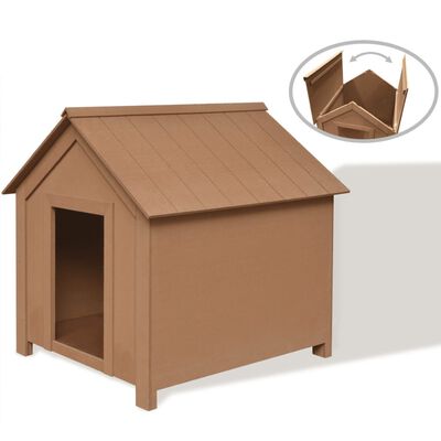 vidaXL WPC Dog House 73.5x68x74 cm Brown