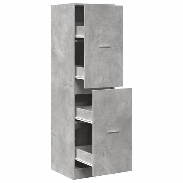 vidaXL Apothecary Cabinet&nbsp;Concrete Grey 40x41x144.5 cm Engineered Wood
