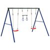 vidaXL Outdoor Swing Set with Swings and Trapeze