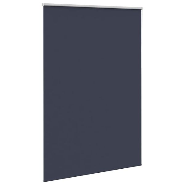 vidaXL Roller Blind Blackout Marine 145x210 cm Fabric Width 141.6 cm Polyester