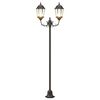 vidaXL Garden Light Post Bronze Aluminium and Glass