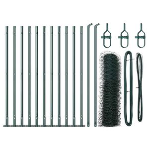 vidaXL Fence Post Green