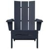 vidaXL Folding Adirondack Chair Navy Blue 80.5 x 74.5 x 92 cm HDPE