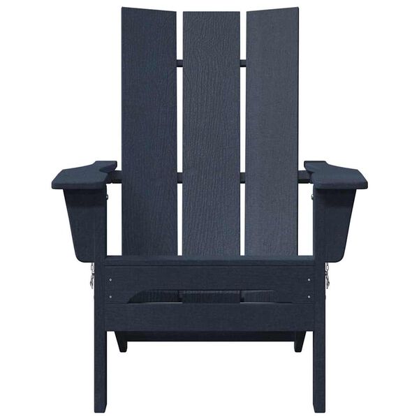 vidaXL Folding Adirondack Chair Navy Blue 80.5 x 74.5 x 92 cm HDPE
