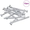 vidaXL Screw 12 pcs Silver M6 x 85 mm Steel