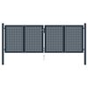 vidaXL Fence Gate Anthracite 306x125 cm Steel