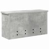 vidaXL Wall-Mounted Coat Rack with Shelf Concrete grey 50 x 16 x 26 cm
