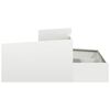 vidaXL Garden Planter White 100 x 100 x 50 cm Cold-rolled Steel