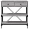 vidaXL Console Table Grey Sonoma 75x34.5x75 cm Engineered Wood