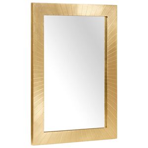 vidaXL Bathroom Mirror Wall-mounted with Mirror Gold 50 x 2.5 x 70 cm