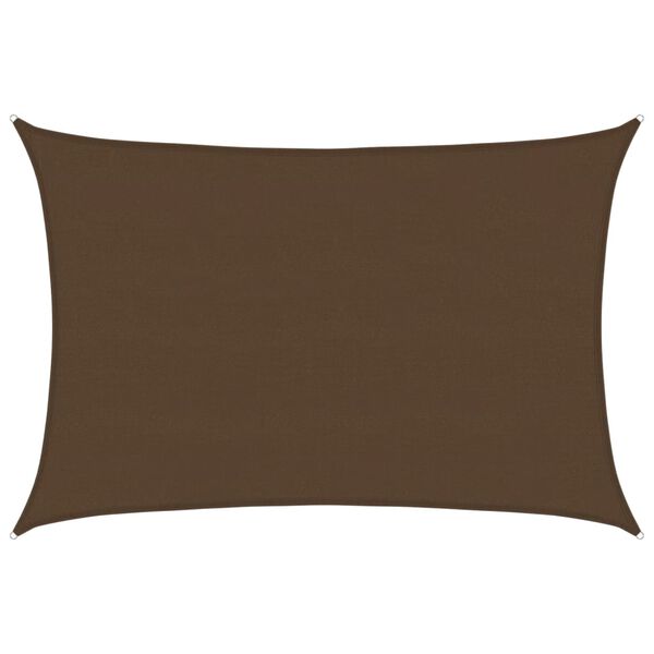 vidaXL Sunshade Sail 160 g/m² Brown 5x6 m HDPE