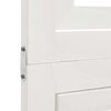 vidaXL Room Divider 3 Panels White Solid Wood Paulownia