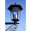 vidaXL Garden Light Post 2-arms 215 cm Dark Green/Black Aluminium