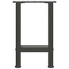 vidaXL Coffee Table Legs Anthracite 2 pcs 38x(42-43) cm Steel