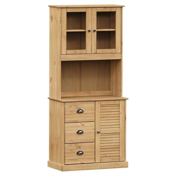 vidaXL Highboard VIGO 78x40x175 cm Solid Wood Pine