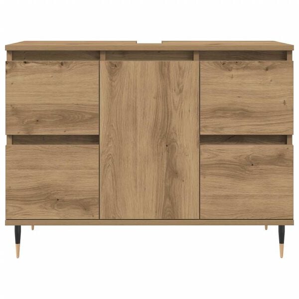 vidaXL Bathroom Cabinet Artisan Oak 80x33x60 cm Engineered Wood