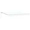 vidaXL Retractable Awning White 400 x 300 cm Polyester